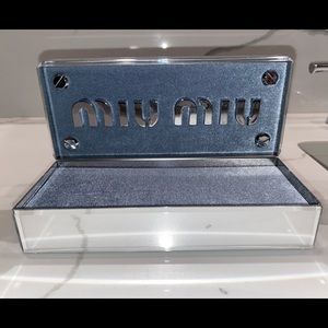COPY - Miu Miu Glass and Velvet Display